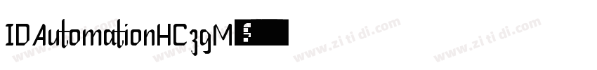 IDAutomationHC39M◆字体转换