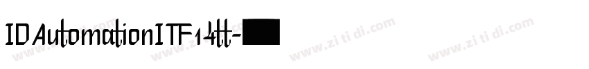 IDAutomationITF14tt字体转换