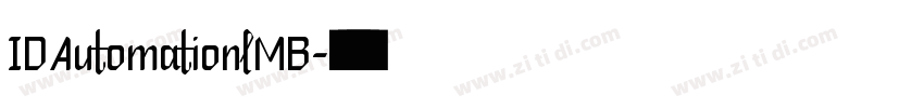 IDAutomationlMB字体转换