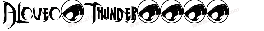 ALoveofThunder字体转换