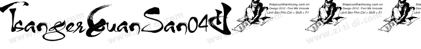 TsangerXuanSan04字体转换