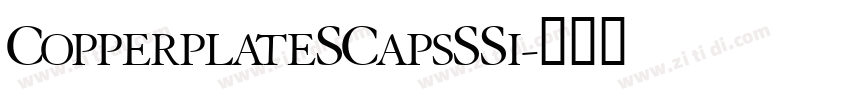 CopperplateSCapsSSi字体转换