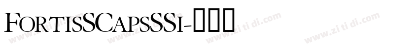 FortisSCapsSSi字体转换