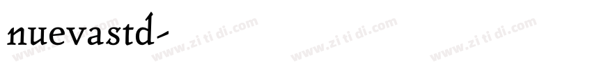 nuevastd字体转换