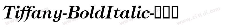 Tiffany-BoldItalic字体转换