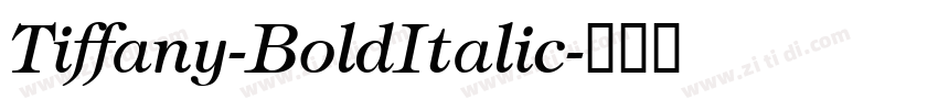 Tiffany-BoldItalic字体转换