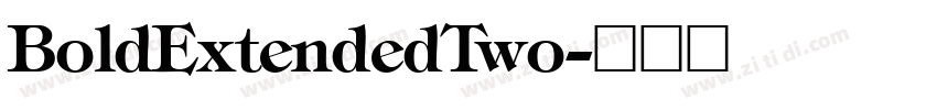 BoldExtendedTwo字体转换