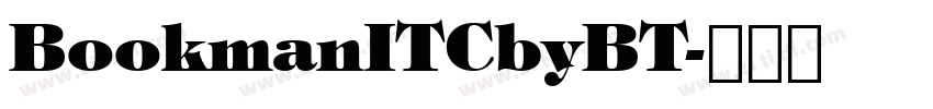 BookmanITCbyBT字体转换