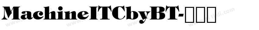MachineITCbyBT字体转换