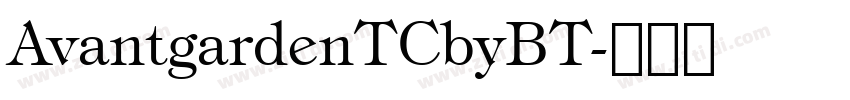 AvantgardenTCbyBT字体转换