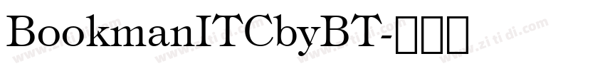 BookmanITCbyBT字体转换