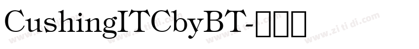 CushingITCbyBT字体转换