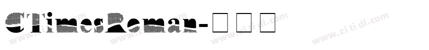 CTimesRoman字体转换