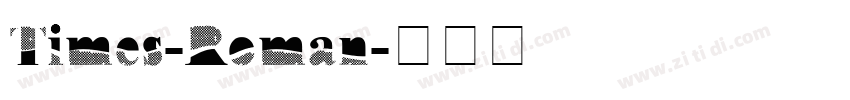 Times-Roman字体转换