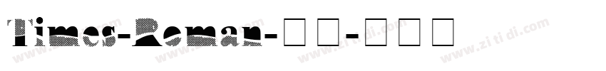 Times-Roman-常规字体转换