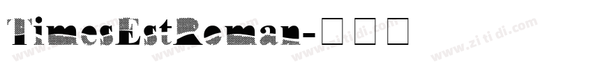 TimesEstRoman字体转换 TimesEstRoman字体转换