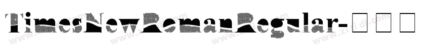TimesNewRomanRegular字体转换