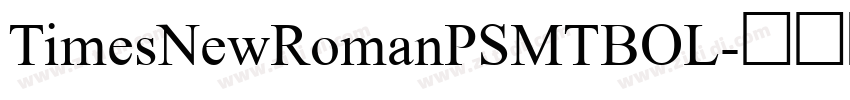 TimesNewRomanPSMTBOL字体转换