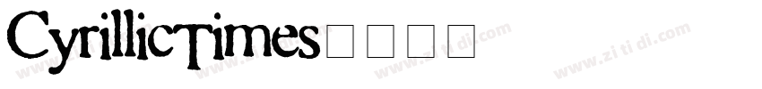 CyrillicTimes字体转换
