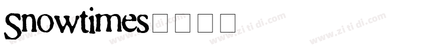 Snowtimes字体转换