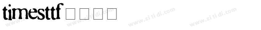 timesttf字体转换