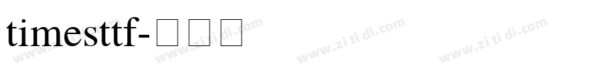 timesttf字体转换