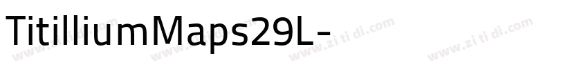 TitilliumMaps29L字体转换