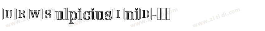 URWSulpiciusIniD字体转换