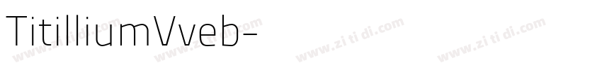 TitilliumVveb字体转换
