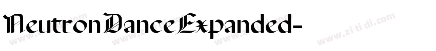 NeutronDanceExpanded字体转换