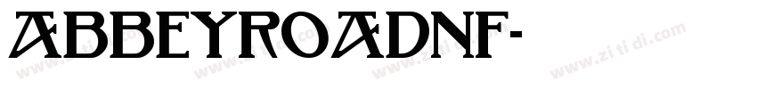 AbbeyRoadNF字体转换
