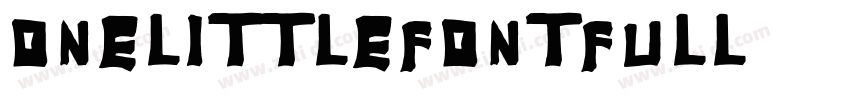 OneLittleFontFull字体转换