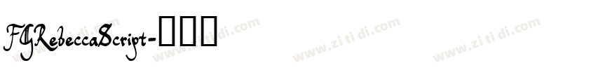 FGRebeccaScript字体转换