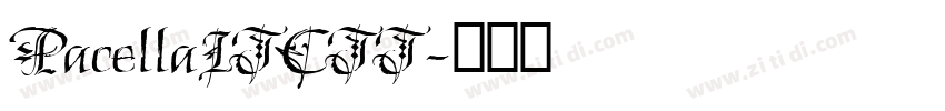 PacellaITCTT字体转换