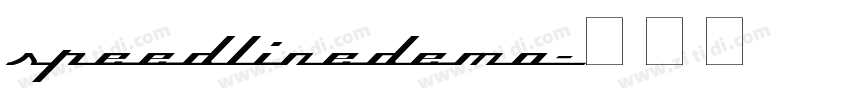 SpeedLineDEMO字体转换