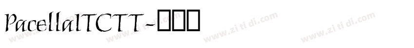 PacellaITCTT字体转换