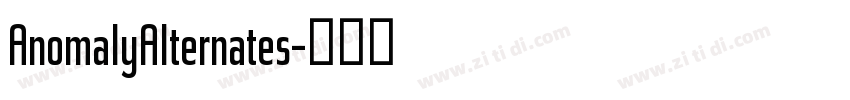 AnomalyAlternates字体转换