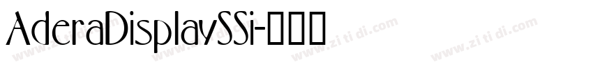 AderaDisplaySSi字体转换