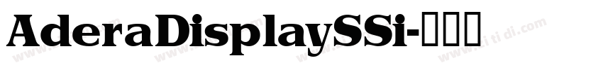 AderaDisplaySSi字体转换