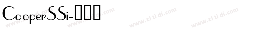 CooperSSi字体转换