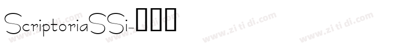 ScriptoriaSSi字体转换