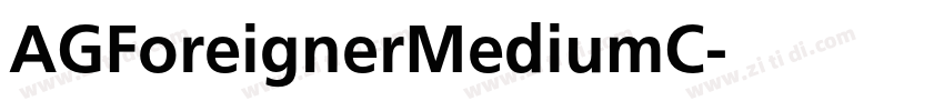 AGForeignerMediumC字体转换