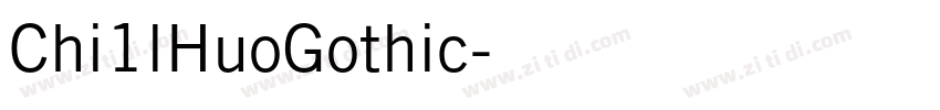 Chi1lHuoGothic字体转换
