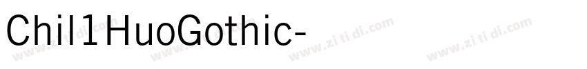 Chil1HuoGothic字体转换