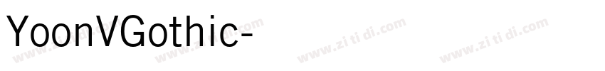YoonVGothic字体转换