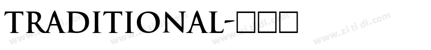 traditional字体转换