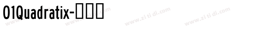 01Quadratix字体转换