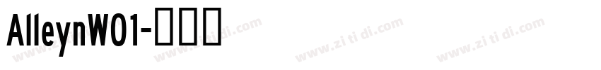 AlleynW01字体转换