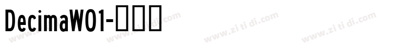 DecimaW01字体转换