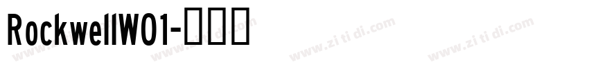 RockwellW01字体转换